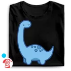Brachiosaurus I dínós férfi póló (fekete)