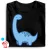 Brachiosaurus I dínós férfi póló (fekete)