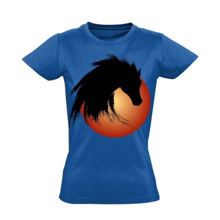 Art "Nap" lovas női póló (kék)