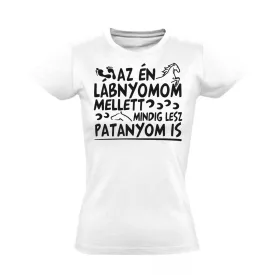 Mindig lesz patanyom lovas női póló (fehér)