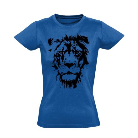 Király oroszlános női póló (kék)
