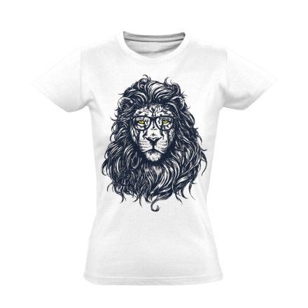 Sörény oroszlános női póló (fehér)