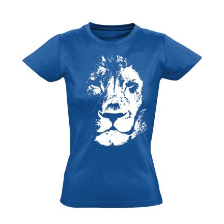 Árny oroszlános női póló (kék)