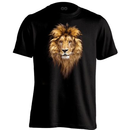Uralkodó oroszlános férfi póló (fekete)