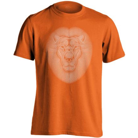 Stráf oroszlános férfi póló (narancssárga)