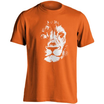 Árny oroszlános férfi póló (narancssárga)