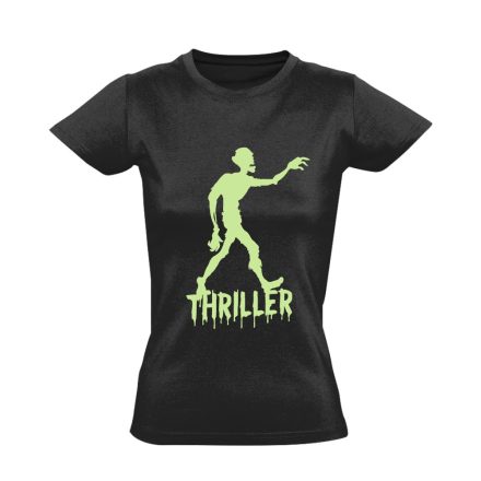 Thriller halloween női póló (fekete)