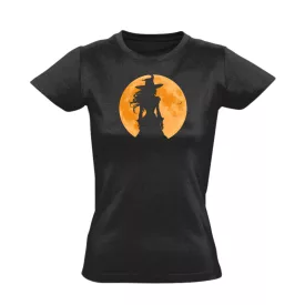 Moonwitch halloweeni női póló (fekete)