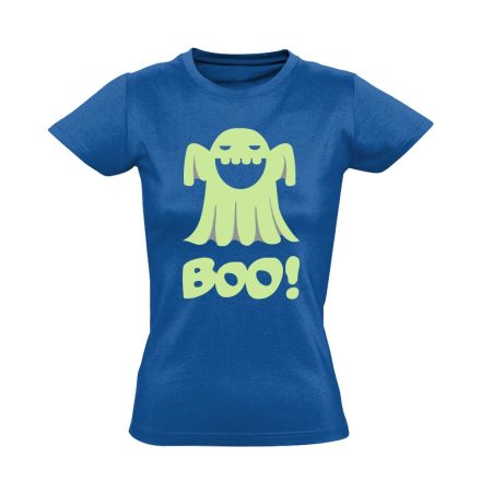 Boo! halloween női póló (kék)