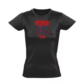 Predator fej halloweeni női póló (fekete)