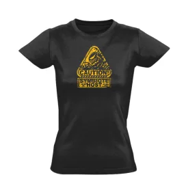 Szimbióta gazda halloweeni női póló (fekete)