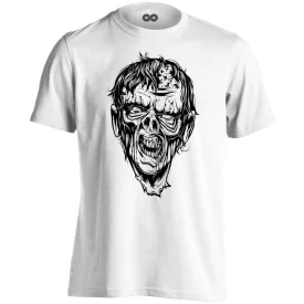 ZombIgazolványkép halloween férfi póló (fehér)