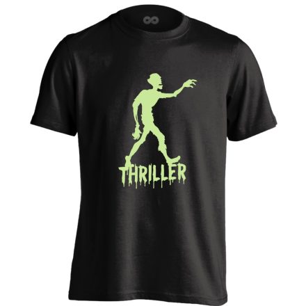 Thriller halloween férfi póló (fekete)