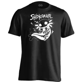 Spooksalotl halloweeni férfi póló (fekete)