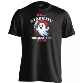 STABility halloweeni férfi póló (fekete)
