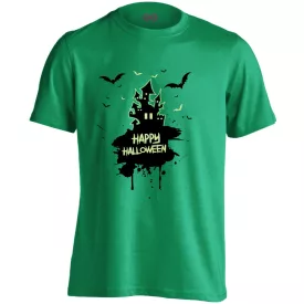 Kísérteties halloween férfi póló (zöld)