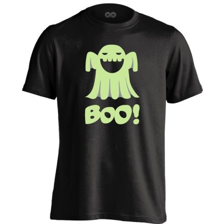 Boo! halloween férfi póló (fekete)