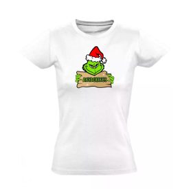 Anyagrincs karácsonyi női póló (fehér) akciós póló - M   Anyagrincs karácsonyi női póló (fehér) akciós póló - M