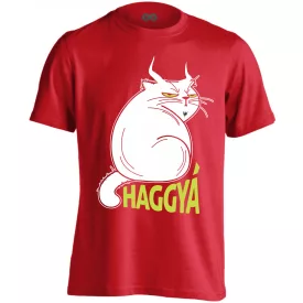   Portré "krampusz" haggyá macskás férfi póló (piros)