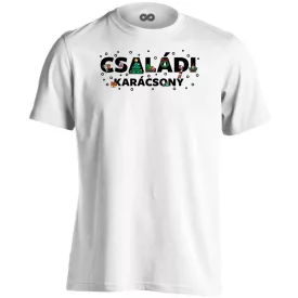 Családi karácsonyi gyerek póló(fehér)
