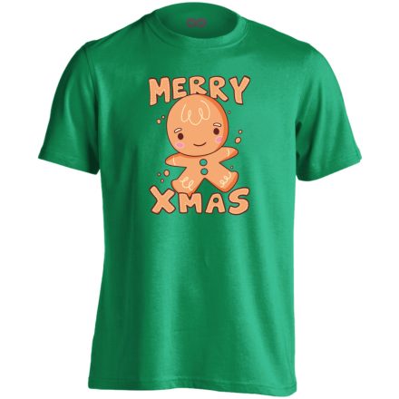 Mézeskalácsos karácsonyi gyerek póló(zöld)