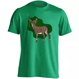 Szarvasos égő karácsonyi gyerek póló(zöld)