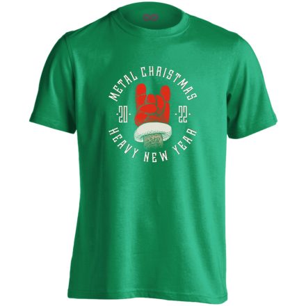 Metál Karácsony karácsonyi gyerek póló(zöld)