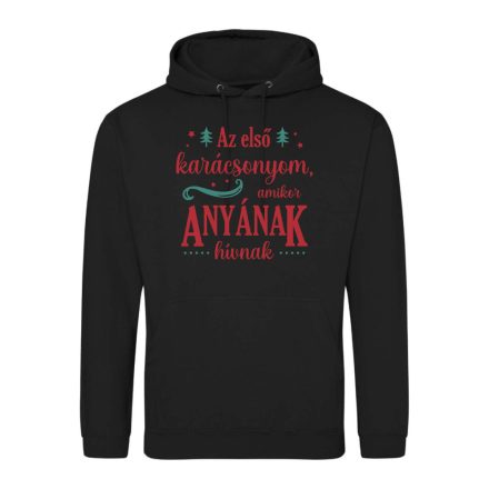 Az első karácsonyom, amikor Anyának hívnak karácsonyi pulóver(jet fekete)