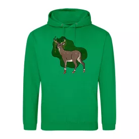 Szarvasos égő karácsonyi pulóver(kelly zöld)