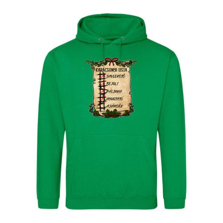 A lista karácsonyi pulóver(kelly zöld)