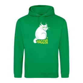   Portré "haggyá" karácsonyi krampusz macskás pulóver(kelly zöld)