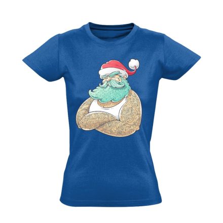 GanxtApó karácsonyi női póló (kék)