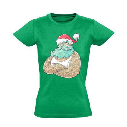 GanxtApó karácsonyi női póló (zöld)