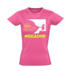 Légy rossz! karácsonyi női póló (rózsaszín)