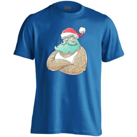 GanxtApó karácsonyi férfi póló (kék)