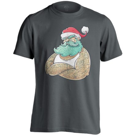 GanxtApó karácsonyi férfi póló (szénszürke)