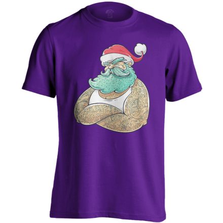 GanxtApó karácsonyi férfi póló (lila)