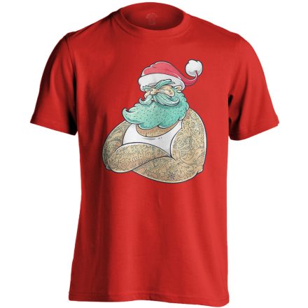 GanxtApó karácsonyi férfi póló (piros)