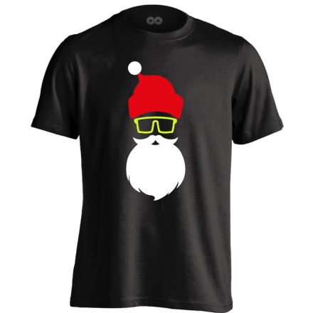 miCOOLás karácsonyi férfi póló (fekete)
