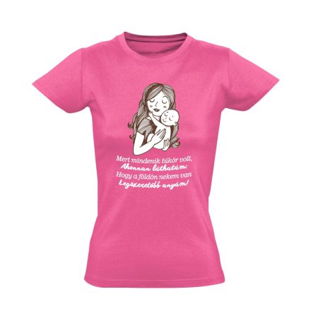 PetőfiAnyaVers anyák napi női póló (rózsaszín)