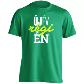 RégiÉn szilveszteri férfi póló (zöld)
