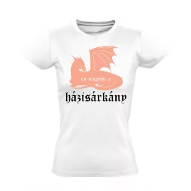 Házisárkány női póló (fehér)