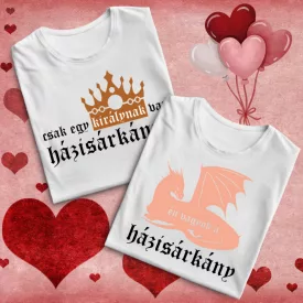   Páros sárkány királya Valentin napi csomag (fehér termékek)