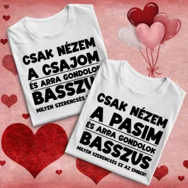   Páros szerencsés ember Valentin napi csomag (fehér termékek)
