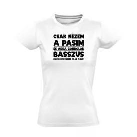 Szerencsés ember valentin napi női póló (fehér)