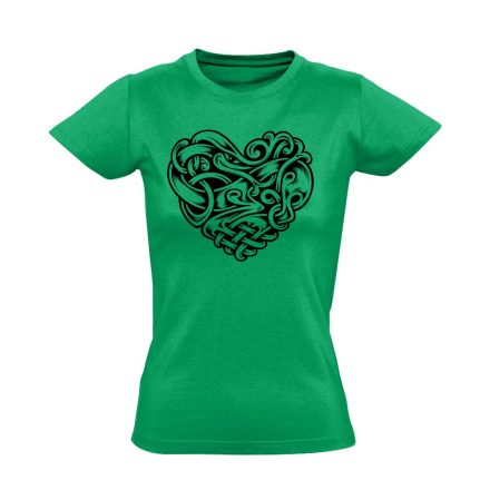 HeviMedál Valentin-napi női póló (zöld)
