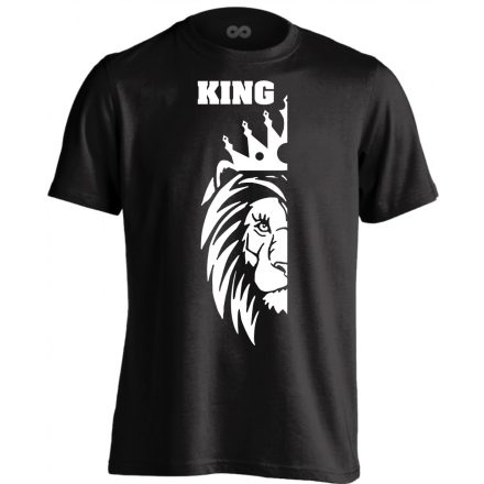 King férfi póló (fekete)