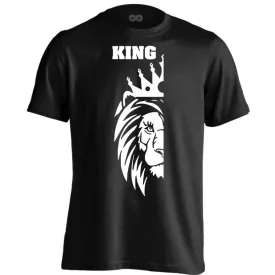 King férfi póló (fekete) akciós póló - L
