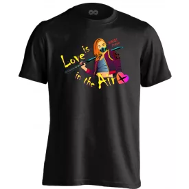 Cyber Valentine férfi póló (fekete)