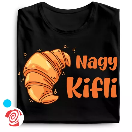 Kis és nagykifli valentin napi férfi póló (fekete)